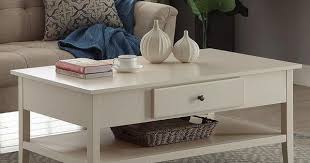 Usl Arbor White Coffee Table Sk17978br1 Wh The Home Depot Coffee Table Coffee Table White Furniture