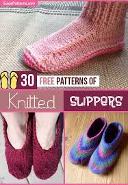 I've downloaded and read all of these patterns, and they pass the respectable pattern test. 30 Free Patterns Of Knitted Slippers Guide Patterns