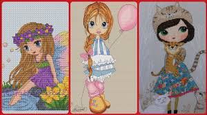 This and that from japan has uploaded 3806 photos to flickr. Cute Dolls Cross Stitch New Patterns Youtube