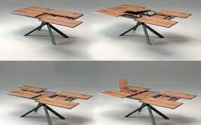 The two families sit at a round table with two other men and two other women. 4x4 Extendable Dining Table By Ozzio Is A Space Saving Furniture