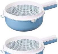Amazon.com: Hemoton Double Layer Drain Basket with Handle ...
