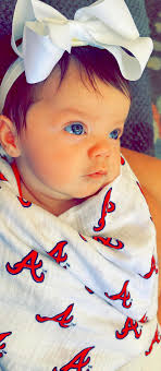 Atlanta Braves Swaddle Blanket