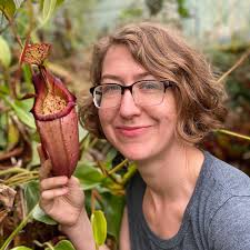 Kate Halpin has a Masters in Botany and has worked with orchids and  carnivorous plants. She came to work at CalCarn after spending several  years working