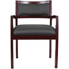Leather Wooden Office Visitor Chair Rs 3500 Piece Modern Perfect Furniture Id 21887205891
