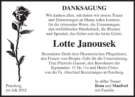 Lobbista roman janoušek nastoupil ve čtvrtek kolem poledne do výkonu trestu v pražské pankrácké věznici. Traueranzeigen Von Lotte Janousek Trauer Merkur De