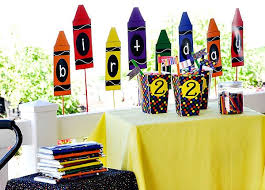 Crayola Birthday Colorful Crayon Themed Birthday Party Hostess With The Mostess Crayola Birthday Party Crayon Birthday Parties Art Birthday Party
