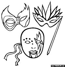 These colors occur naturally in nature and are on the light spectrum, so no color combine to make blue. Masks Coloring Page Free Masks Online Coloring