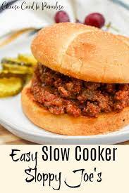 Easy Slow Cooker Homemade Sloppy Joe S Recipe Slow Cooker Dinner Slow Cooker Sloppy Joes Slow Cooker Recipes