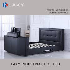 And don't forget, your wood footboard bed order may qualify for flexpay, allowing the milwaukee bed features traditional woodposts that surround a teardrop center wire motif and flowing scrolls. Lb 1508 High End Black Leather Bed With Tv In Footboard Buy Latest Soft Leather Beds In China Bed With Tv In Footboard Tv Bed Product On Alibaba Com