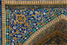Tilla Kari Mosque Details Samarkand Uzbekistan S4e8832 Islamic Art Pattern Art And Architecture Islamic Art