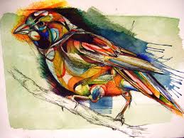 Feathered Flags Diamond Drawing Art Sparrow Drawing