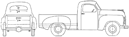 Now open to the public. 1949 Studebaker 2r5 Pickup Truck Blueprints Free Outlines