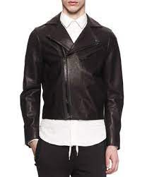 Acne Studios Gibson Clean Leather Moto Jacket Black Acne Shearling Jacket Leather Moto Jacket Jackets