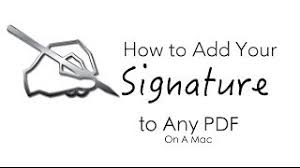 Under the draw tab turn on draw with trackpad and use your f. How To Add You Signature To Any Pdf Document On The Mac Youtube