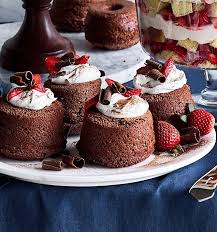 Mini Chocolate Angel Food Cakes Recipe Chocolate Angel Food Cake Angel Food Cake Recipes