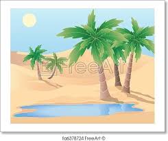 Free Art Print Of Oasis Tatuagens Oasis logo isolated on white background , colorful vector icon, oasis in the desert. free art print of oasis tatuagens