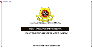 Permohonan jawatan kosong perbadanan aset keretapi (rac). Maktab Rendah Sains Mara Mrsm Tun Abdul Razak Jawatan Kosong