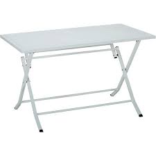 blanco jardin table de jardin pliante blanche en aluminium 4 places table de jardin pliante table de jardin table et chaises de jardin