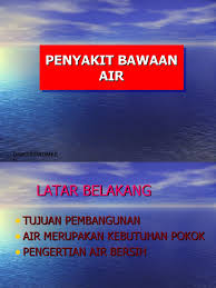 Taun boleh merebak melalui air yang. Penyakit Bawaan Air Ppt