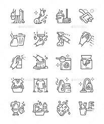 Cleaning Line Icons Download Line Icon Simple Icon