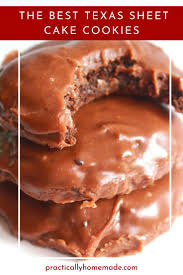 Texas Sheet Cake Cookies Easy Cookies Practically Homemade In 2020 Homemade Recipes Dessert Easy Cookies Chocolate Cake Mix Cookies