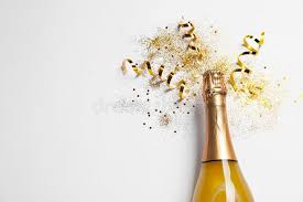 Champagne gold glitter cut crease tutorial. Bottle Of Champagne With Gold Glitter Confetti And Space For Text On White Background Top View Hilarious Stock Photo Image Of Concept Holiday 154937638