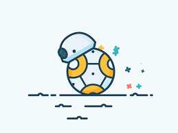 Bb 8 Gif Motion Design Animation Star Wars Geek Animated Icons