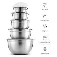 We did not find results for: Stainless Steel Mixing Bowl With Airtight Lids Food Storage Nesting Bowl Mixing Bowls Set Versatile For Cooking Baking Tableware Bowls Aliexpress