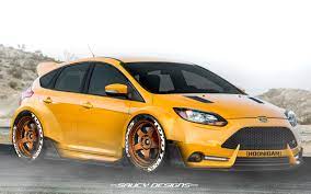 ford focus st widebody modded photoshop render ford focus st ford focus ford focus rs