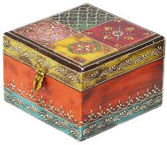 Bulk Wholesale Hand Crafted 6 Mango Wood Square Jewelry Box In Multicolors Antique Look Box Decorated Wood Jewelry Box Jewelry Box Diy Handmade Jewelry Box