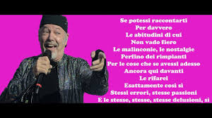 Se ti potessi dire è un singolo del cantautore italiano vasco rossi, pubblicato il 25 ottobre 2019. Vasco Rossi Se Ti Potessi Dire Testo Lyrics Letra Youtube