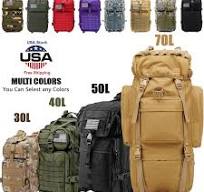 Military Tactical Backpack 30L-70L Large Outdoor Men 3 Day Assault Pack  Rucksack