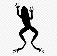 Black silhouettes of frog, vector. Silhouette Frog Jumping Clipart 5375350 Pinclipart