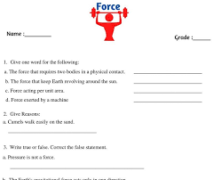 A full index of all math, ela, spelling, phonics, grammar, science, and social studies worksheets found on this website. Force And Pressure For Class 8 Science Worksheet Witknowlearn