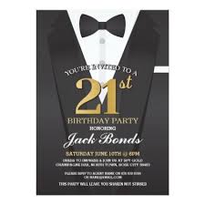 Black And Gold 21st Birthday Invitations 21st Birthday Spy Suit Black Tie Gold Invitation Zazzle Com Surprise Birthday Party Invitations Spy Birthday Parties Birthday Surprise Party