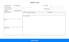 File ini sebagai salah satu penunjang bukti fisik akreditasi sekolah instrument standar penilaian, dengan format microsoft office word sehingga akan mempermudah anda. Format Kartu Soal Pilihan Ganda Pg Microsoft Office Word Belajar Mengajar