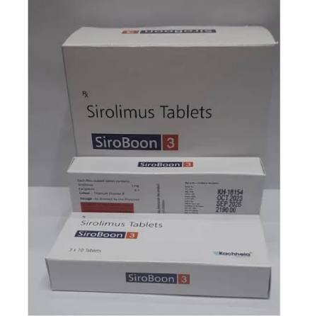 Sirolimus 3 Mg Tablets at ₹ 750/strip | Siromus Tablet in Nagpur | ID: 2852794223897