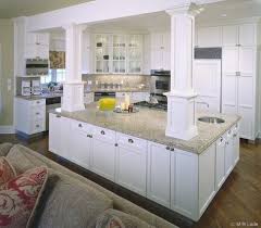 Use a column to anchor an island. 80 Kitchen Island Plus Pillars Ideas Kitchen Design Kitchen Remodel Kitchen Inspirations