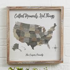 Barnboard Map 12x12 Personalized Whitewashed Wood Frame Wall Art Wood Wall Art Framed Wall Art Barn Wood Frames