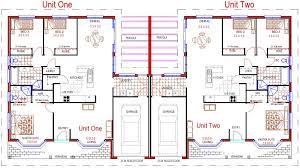 (bedroom / bath listed are per unit. 3 X 3 Bedroom Duplex Colonial Style House Plans For Sale Duplex Floor Plans Garage House Plans Duplex House Plans