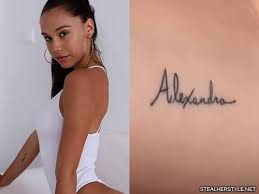 The roman numerals spell its cast of being wickedly sexy. Alexis Ren S 11 Tattoos Meanings Steal Her Style