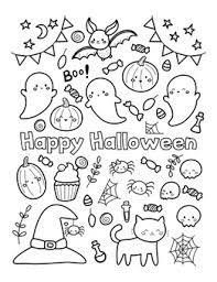 Each printable highlights a word that starts. Premium Vector Happy Halloween Coloring Page For Children