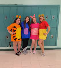 Winnie The Pooh Tigger Piglet And Eeyore Costume Winnie The Pooh Halloween Winnie The Pooh Costume Halloween Costumes Friends