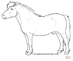 Shetland Pony Horse Drawings Horse Sketch Horse Coloring Pages