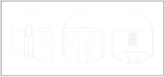 Classic Mandalorian Helmet Lineart By Wingzero 01 Custom On Deviantart