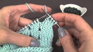 Using you can be creative when you add beads to stitch patterns. Knitting With Beads The Stringing Method Youtube