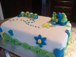 Frog And Turtle Baby Shower Boy Cakecentral Com
