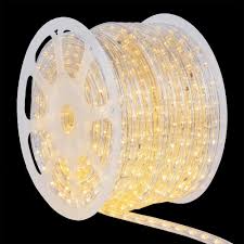 Wintergreen Lighting 150 Ft 1800 Light Warm White Christmas Led Rope Light Kit 73643 The Home Depot Led Rope Lights Rope Light Led Rope