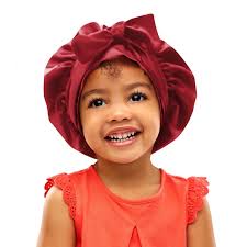 Kids Single Colour Satin Non Slip Safety Tie® Scarf Bonnet Adjust Tie Edge  Control Free Inspirational Sticker Pouch Machine Wash UK Made