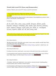 Judul karya ilmiah sesuai eyd. Contoh Soal Menulis Judul Sesuai Eyd Dikdasmen